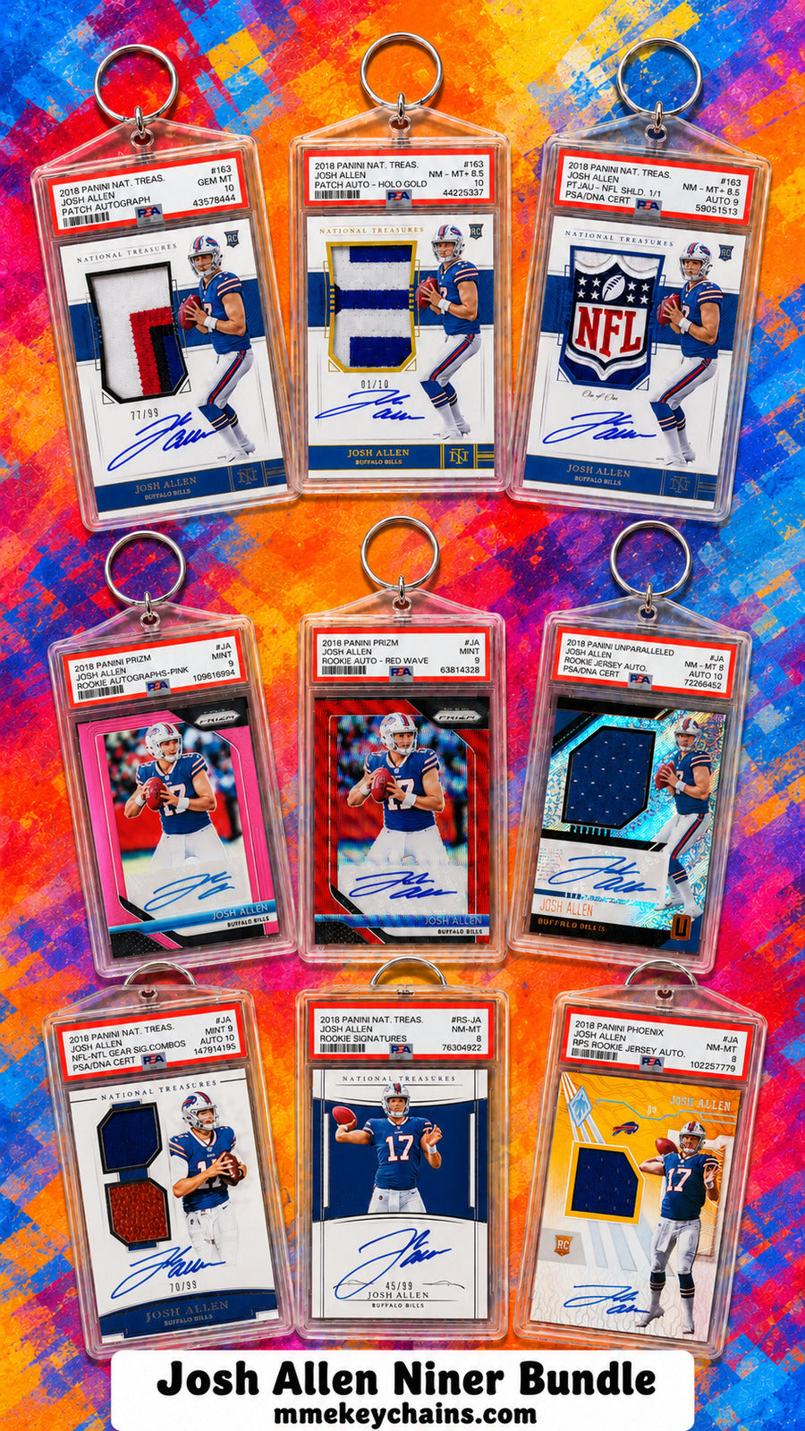 0009F Josh Allen Niner Keychain Bundle FBL FBL