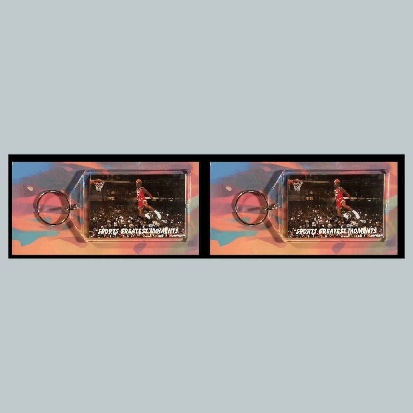 0379 Michael Jordan - Sports Greatest Moments Keychain - Makes A Great Gift
