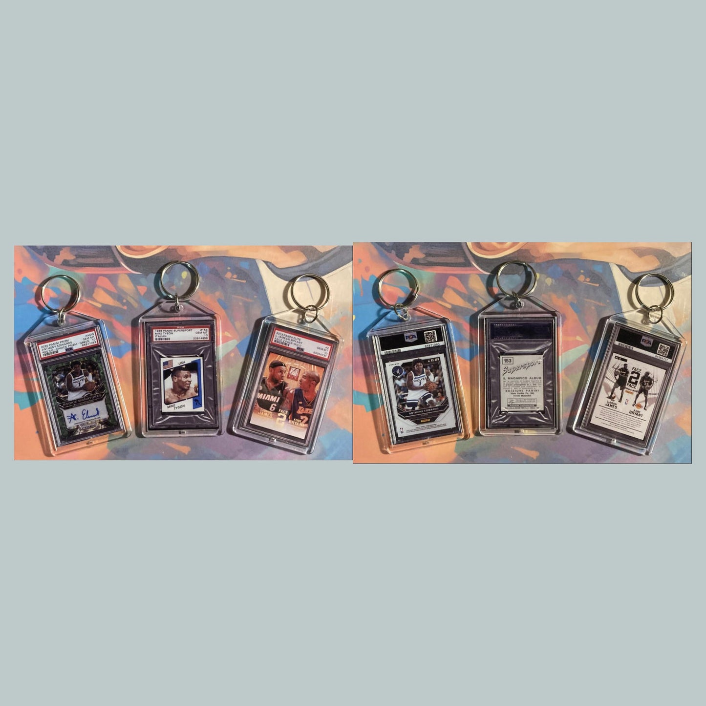 0590B Anthony Edwards-Tyson-James-Bryant 3 Pack Bundle - Custom Made Keychains
