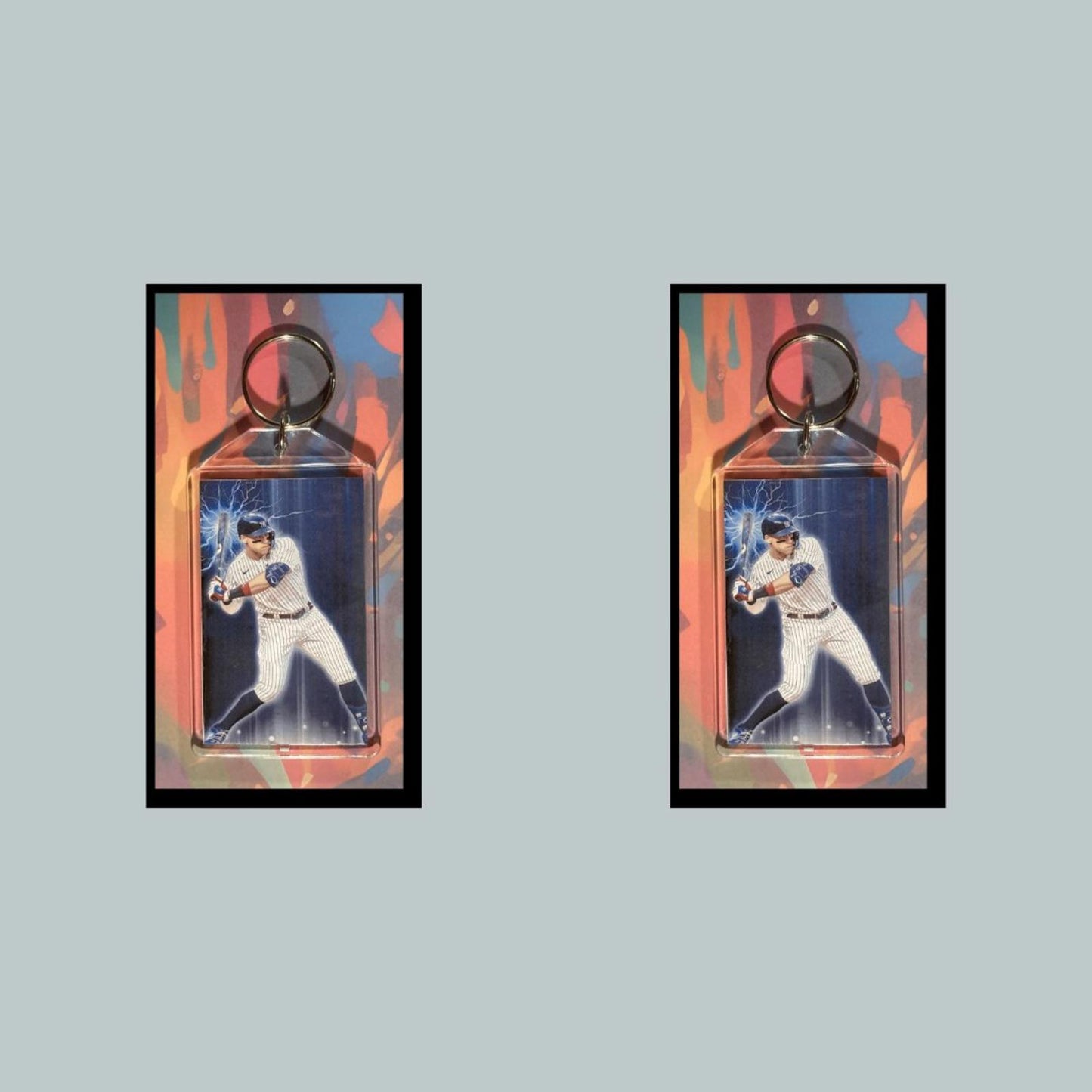 0402 Aaron Judge Lightning Custom Hand Made Keychain-Makes A Great Gift
