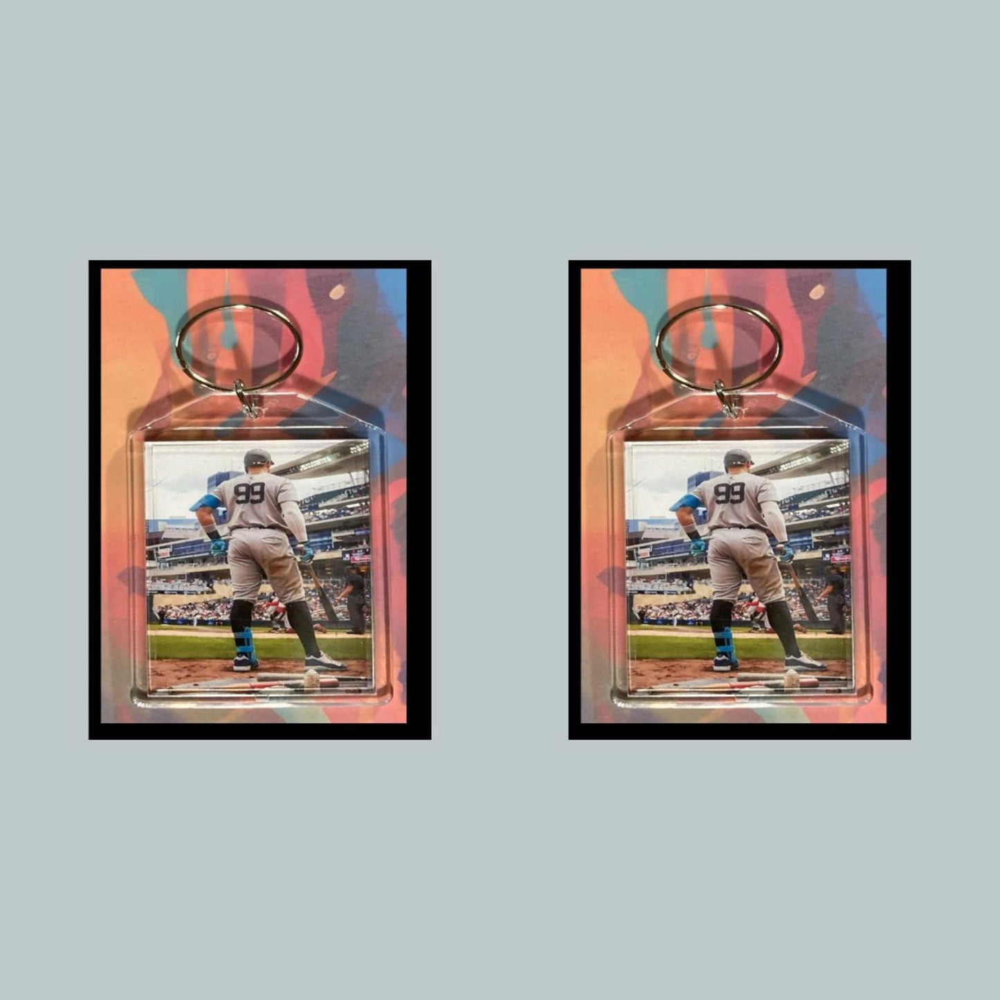 0405 Aaron Judge In Batting Circle Custom Hand Made Keychain-Makes A Great Gift