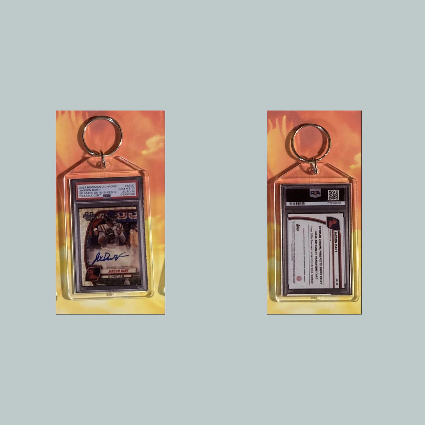 0577 Jaxson Dart 2024 U Chrome SP Auto Custom Keychain Great Gift