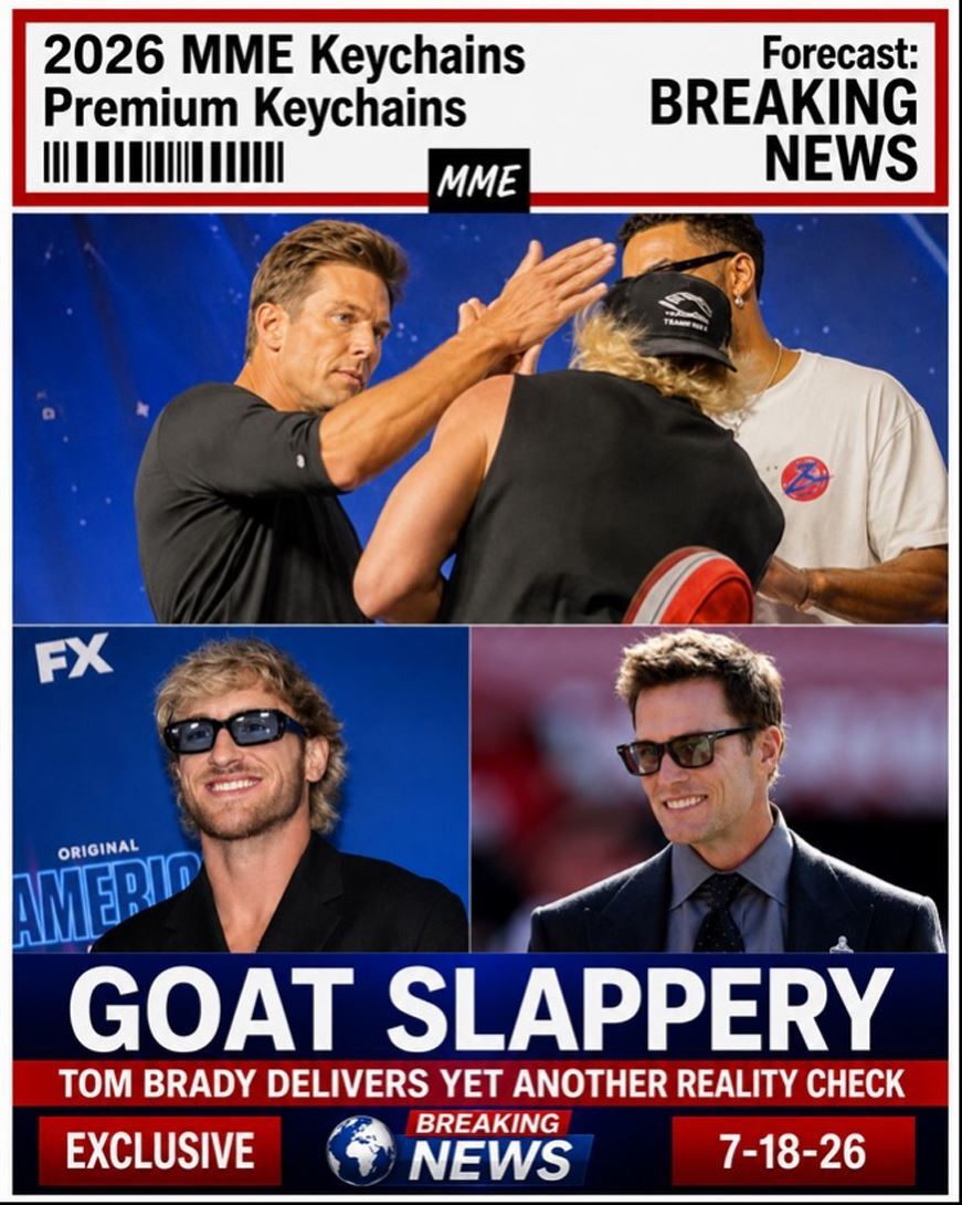 3959 Tom Brady 8X10 Print Breaking News! Slaps Logan Paul Alt Version 5 FBL