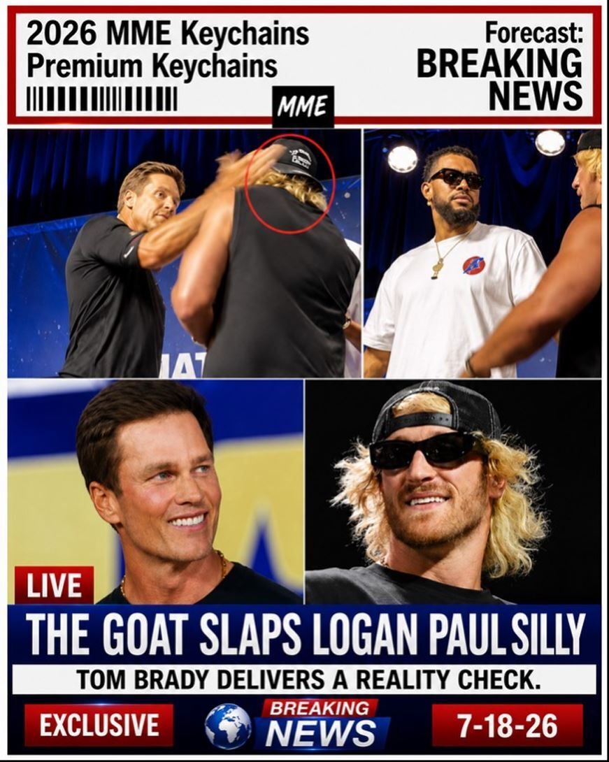 3958 Tom Brady 8X10 Print Breaking News! Slaps Logan Paul Alt Version 3 FBL