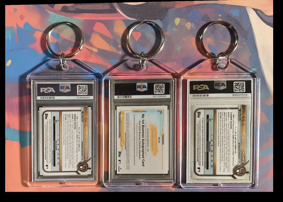 3152B Jackson Chourio 3 Pack Bundle 3 Different Custom Novelty Keychains BBL KYC