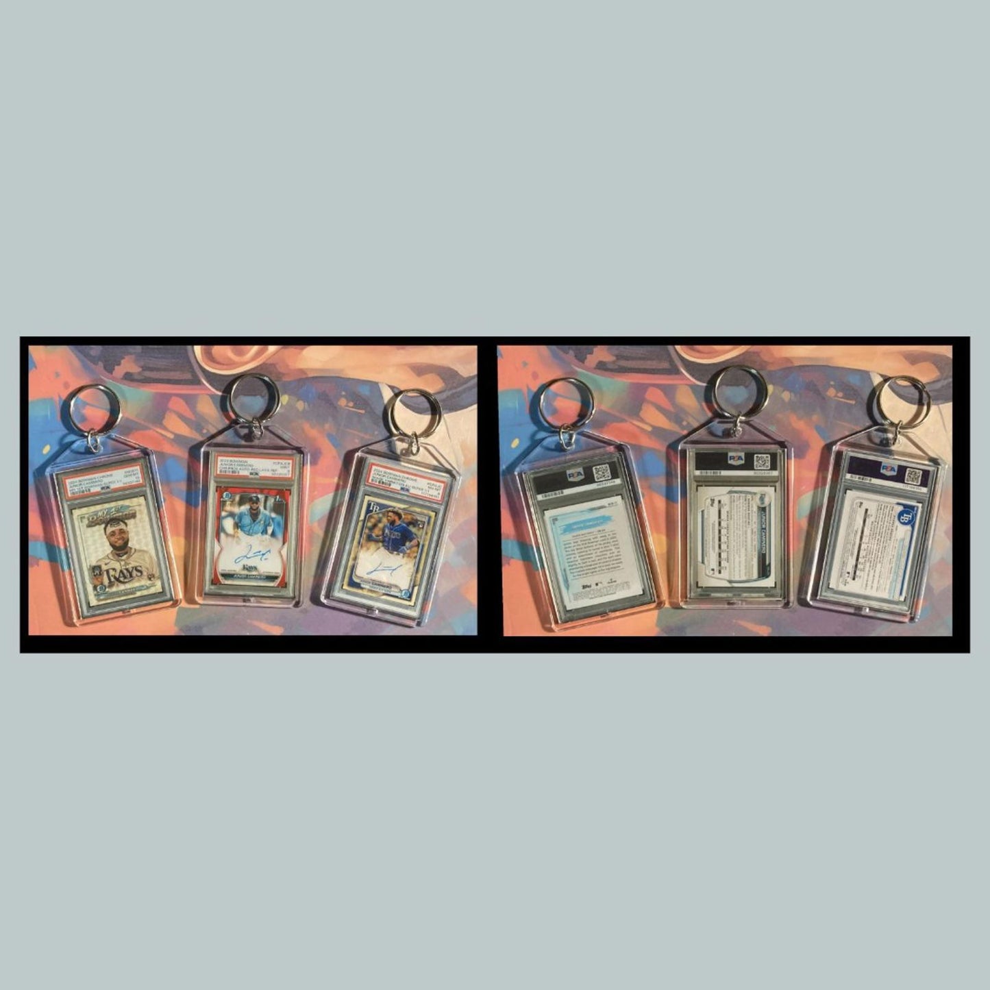 0470B Junior Caminero 3 Pack Bundle - 3 Different Custom Novelty Keychains -Gift