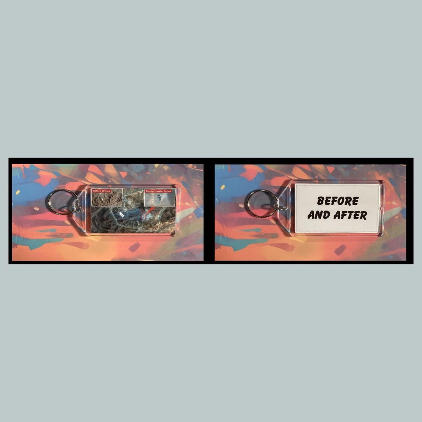 0395 Trump Before And After Proof Custom Hand Made Keychain-Makes A Great Gift0