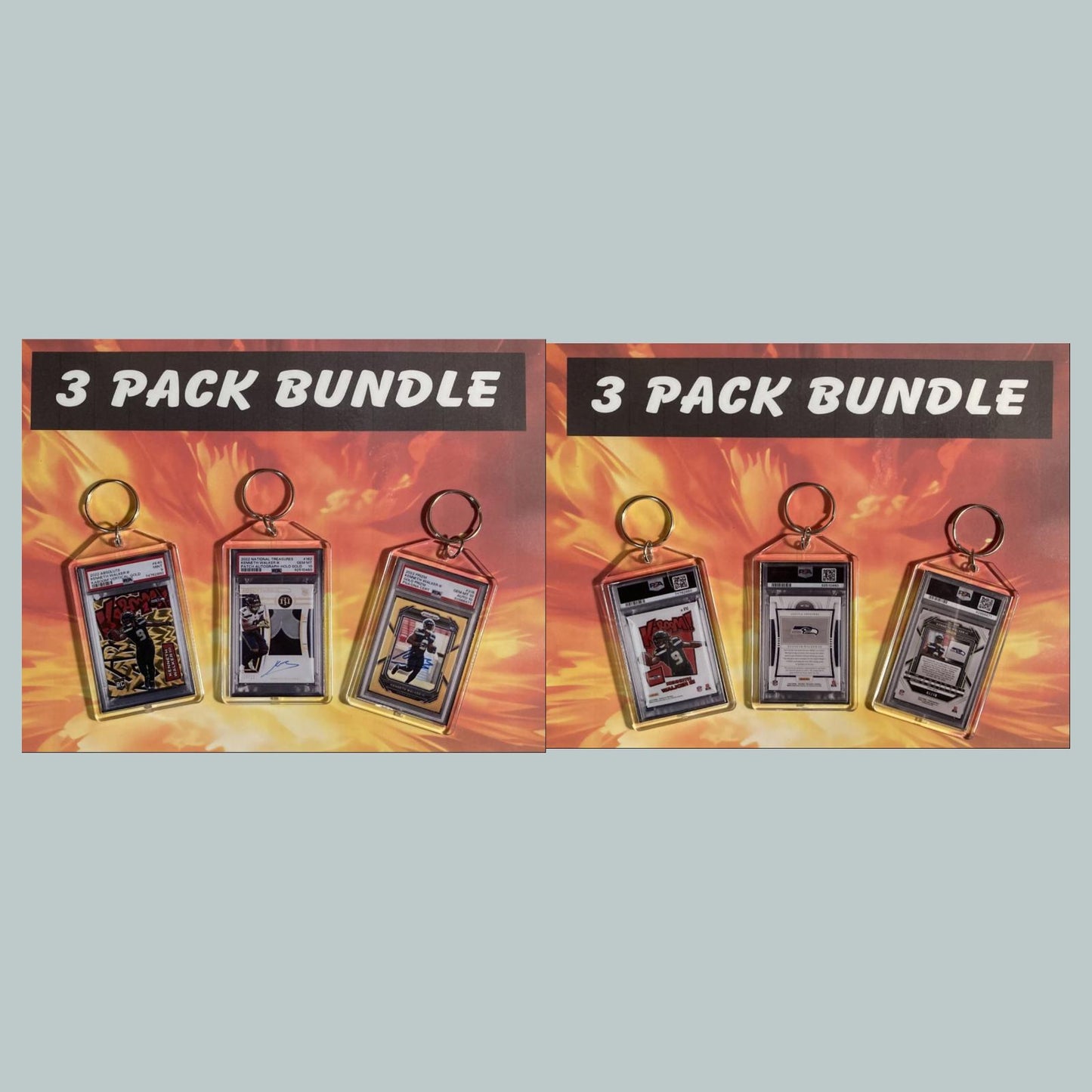 0810B Kenneth Walker III 3 Pack Bundle Hand Made Keychains