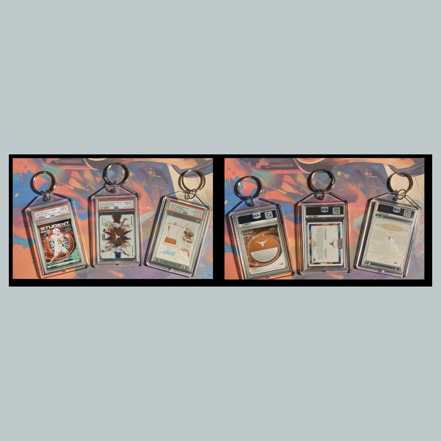 0511B Arch Manning 3 Pack Bundle -3 Different Custom Novelty Keychain Great Gift