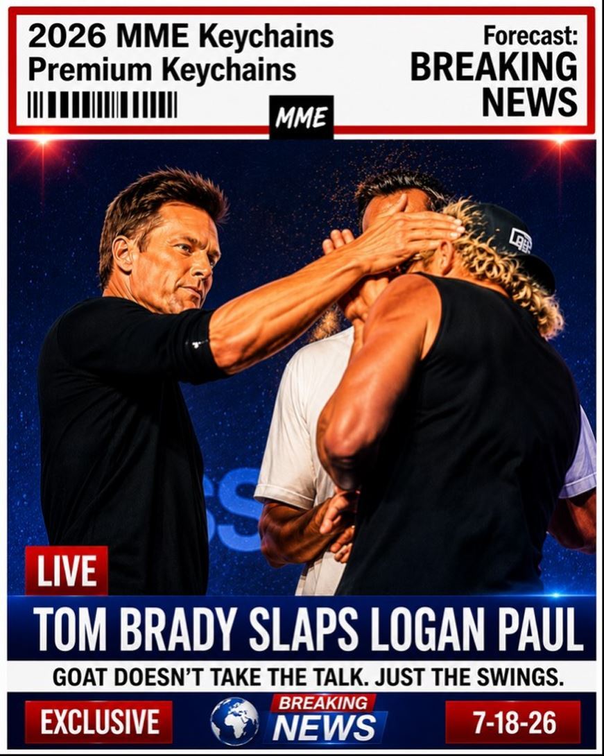3956 Tom Brady 8X10 Print  Breaking News! Slaps Logan Paul 8X10 Premium Print FBL