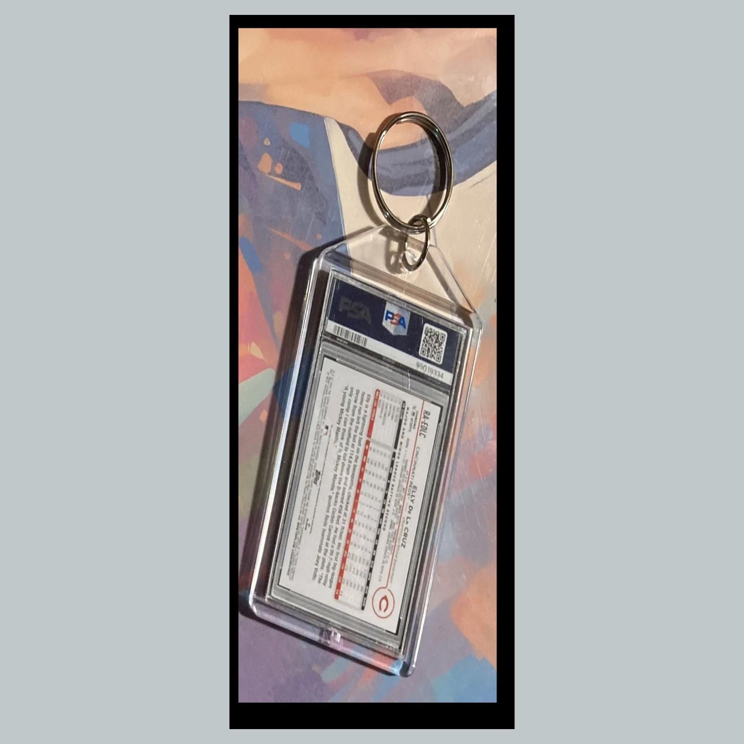 0262	Elly De La Cruz 2024 Topps Chrome Auto SuperFractor Custom Made Keychain