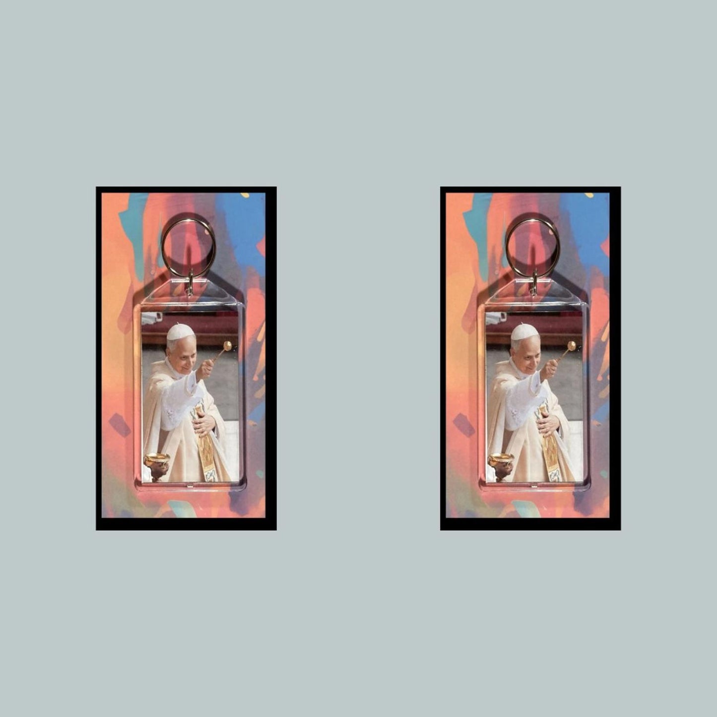 0326 Pope Blessing Custom Hand Made Keychain - Makes A Great Gift