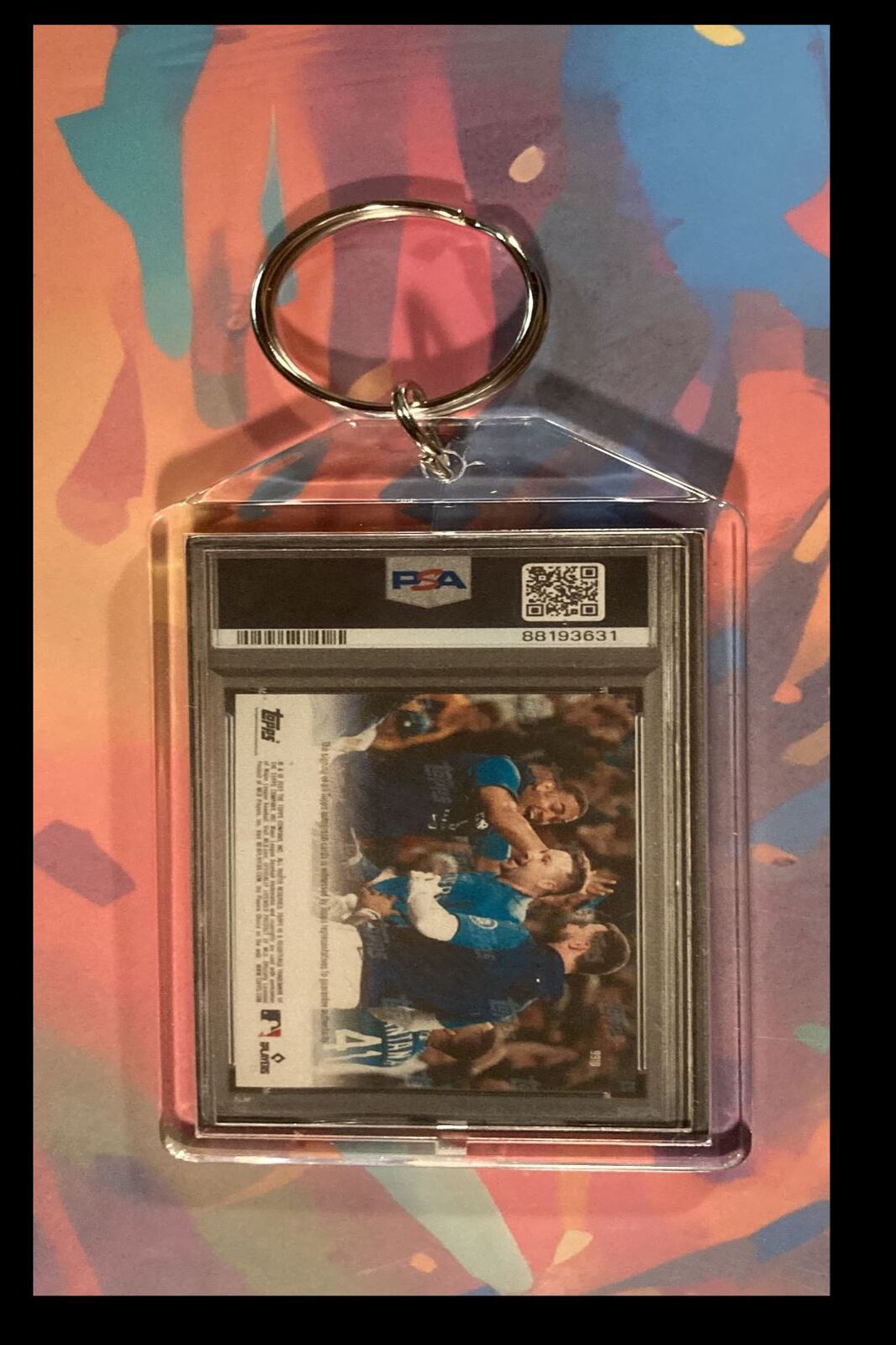 3067 Cal Raleigh 2022 Topps Now Red Auto Custom Made Keychain BBL KYC
