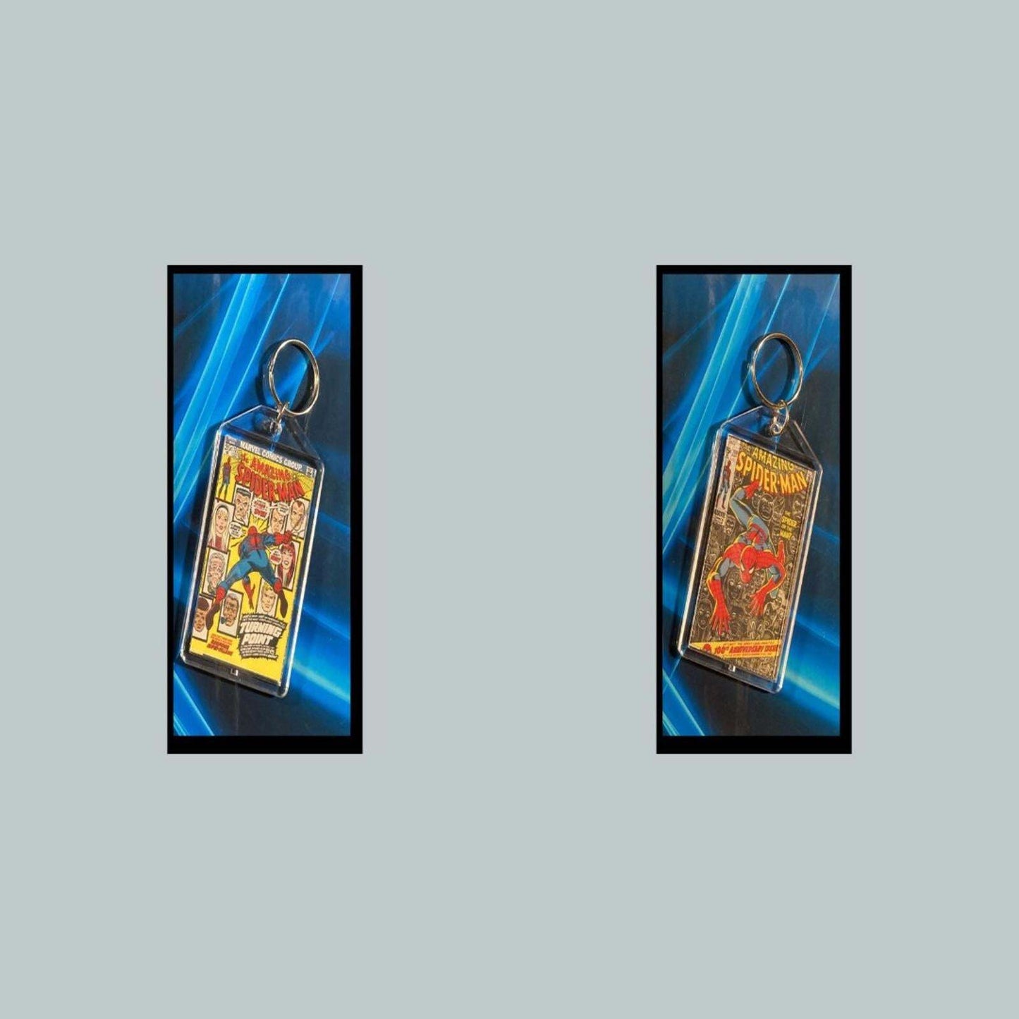 3392 Spider Man June 1973 Classic  Turning Point Custom Keychain CMC