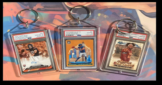 3148B Caleb Williams  3 Pack Bundle 3 Different Custom Novelty Keychains FBL
