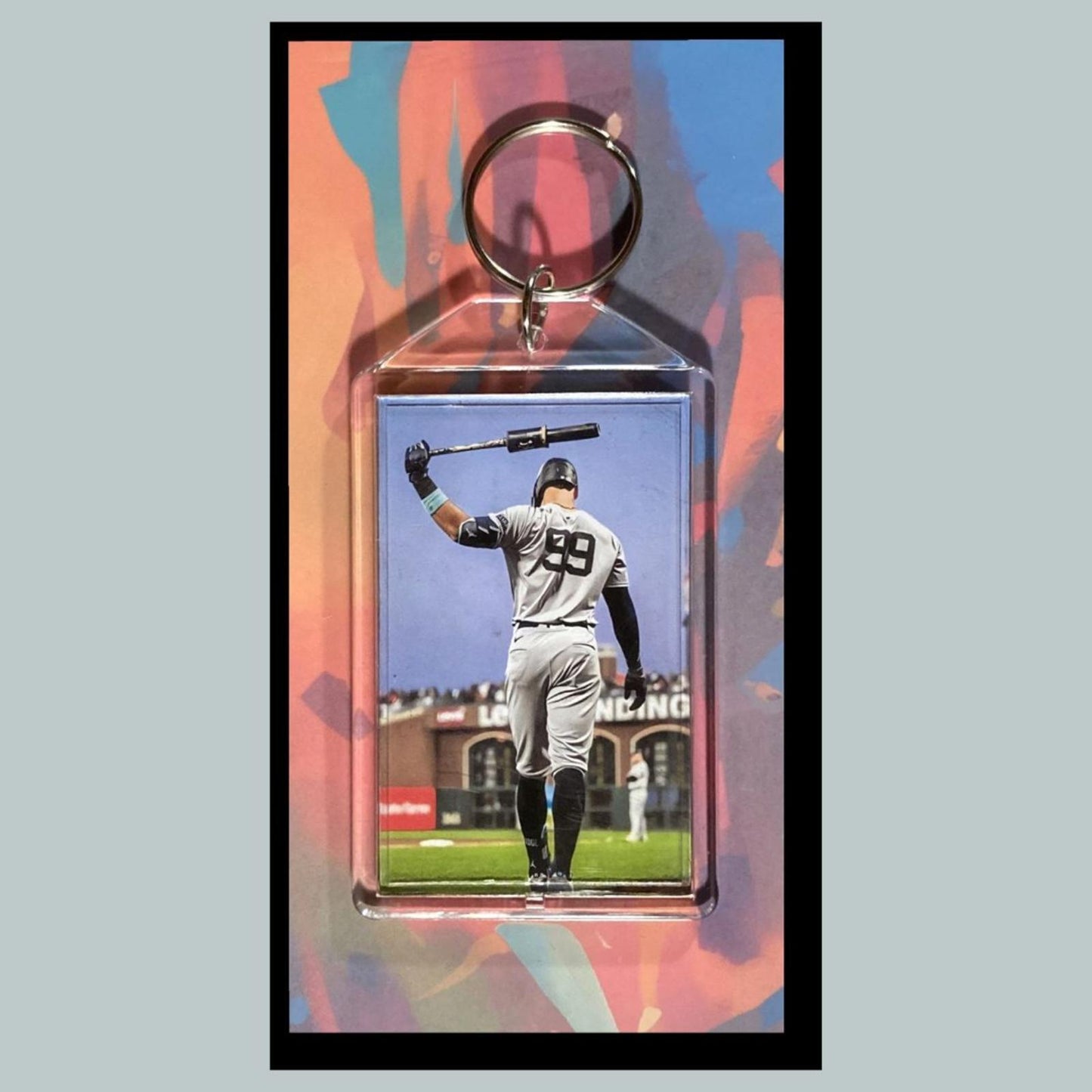 0400 Aaron Judge Back Custom Hand Made Keychain-Makes A Great Gift