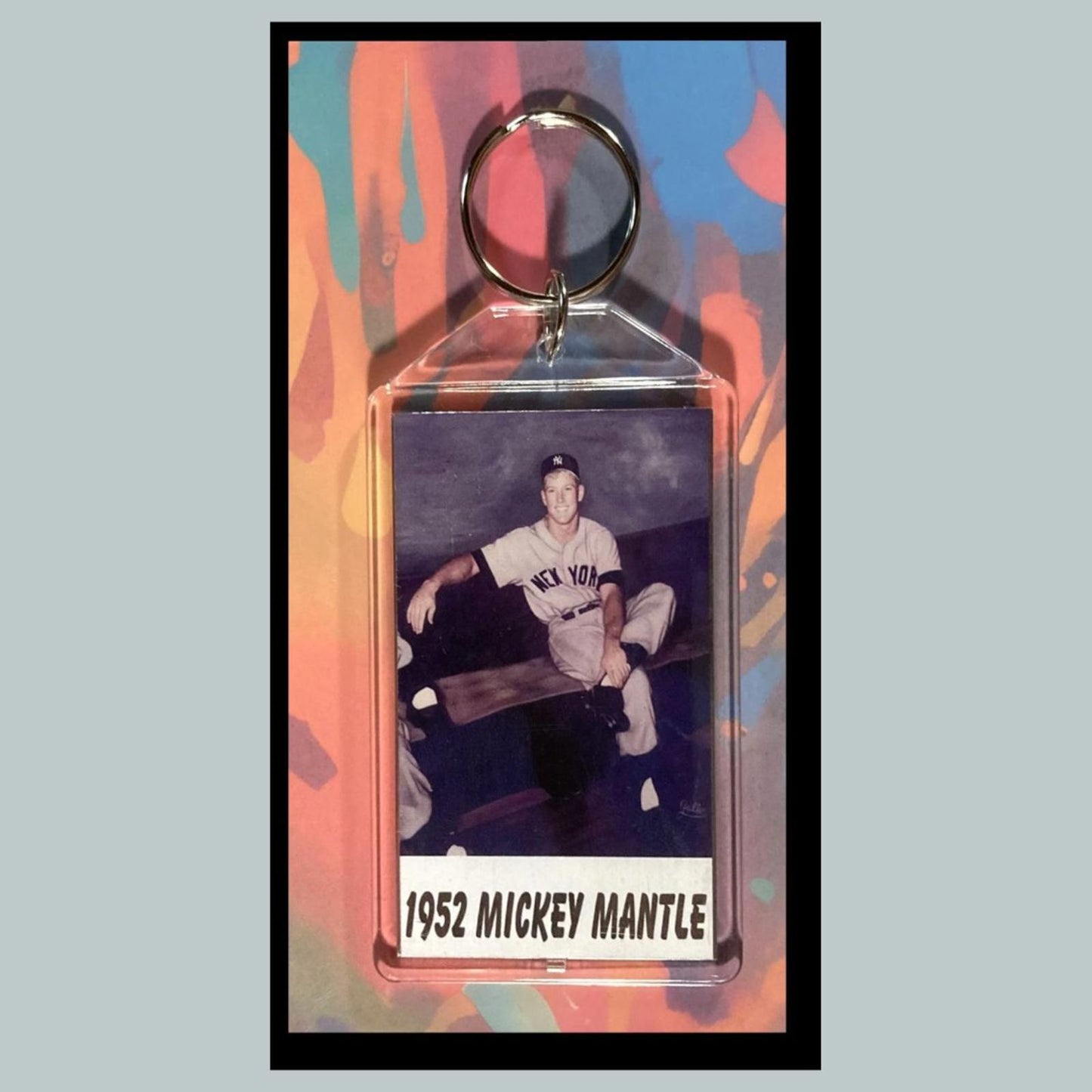 0335 Mickey Mantle 1952 Custom Hand Made Keychain - Makes A Great Gift
