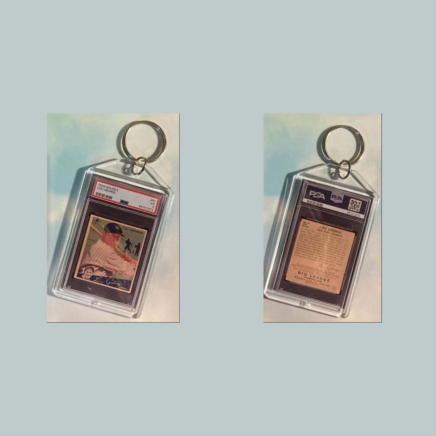 3630 Lou Gehrig 1934 Goudey Custom Hand Made Keychain BBL KYC