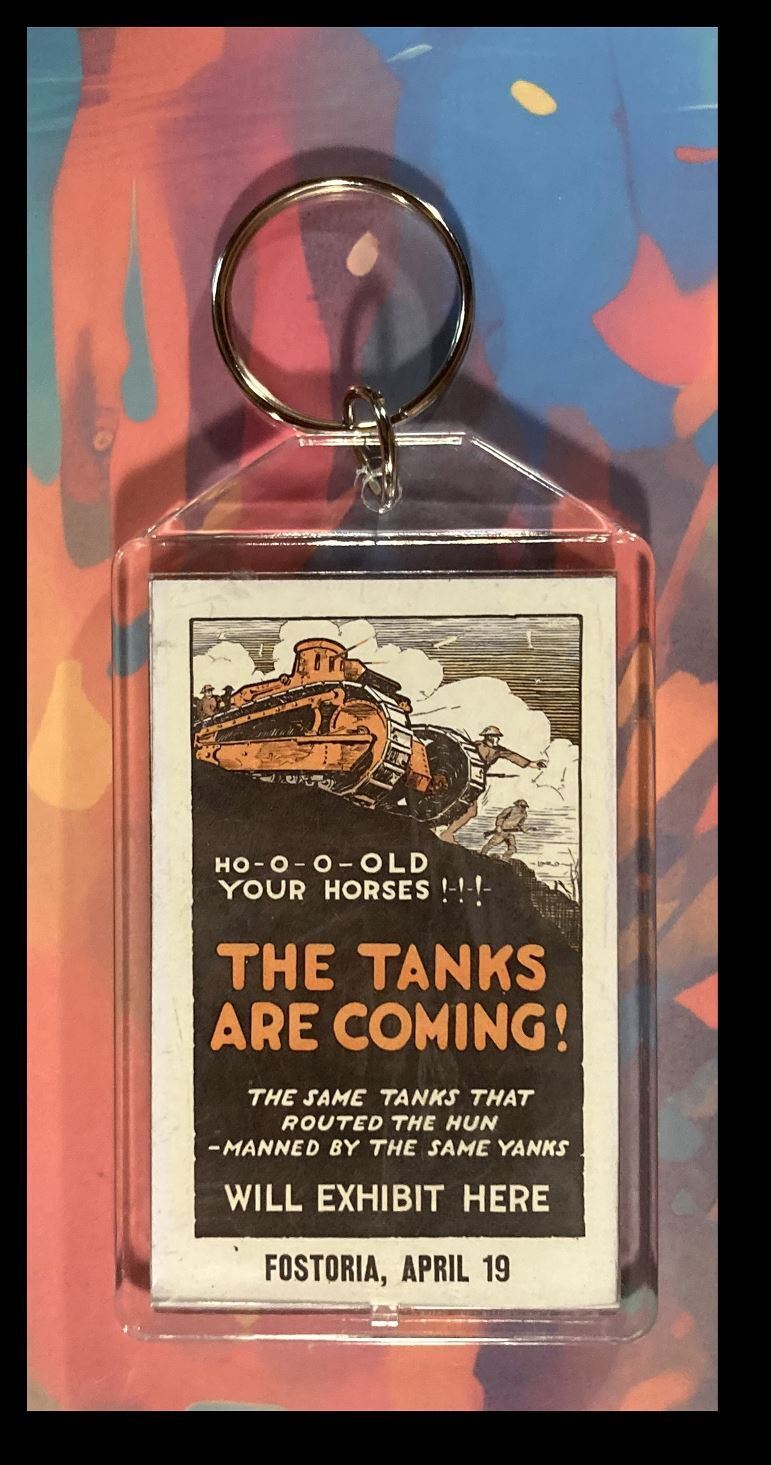 3329 Ad Tank From The 40s Custom Hand Made Keychain - Makes A Great Gift KYC MSC