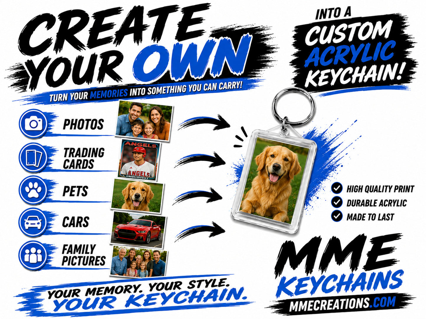 3286 Trump King Custom Hand Made Keychain-Makes A Great Gift KYC MSC