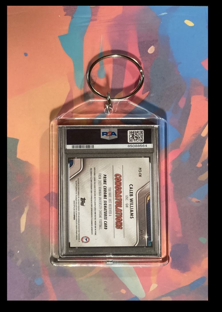 3074 Caleb Willia 2022 Bowman University Orange Auto Keychain-A Great Gift FBL