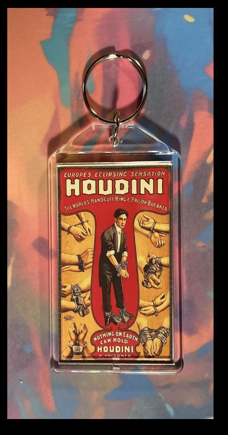 3340 Houdini Custom Hand Made Keychain - Makes A Great Gift KYC MSC