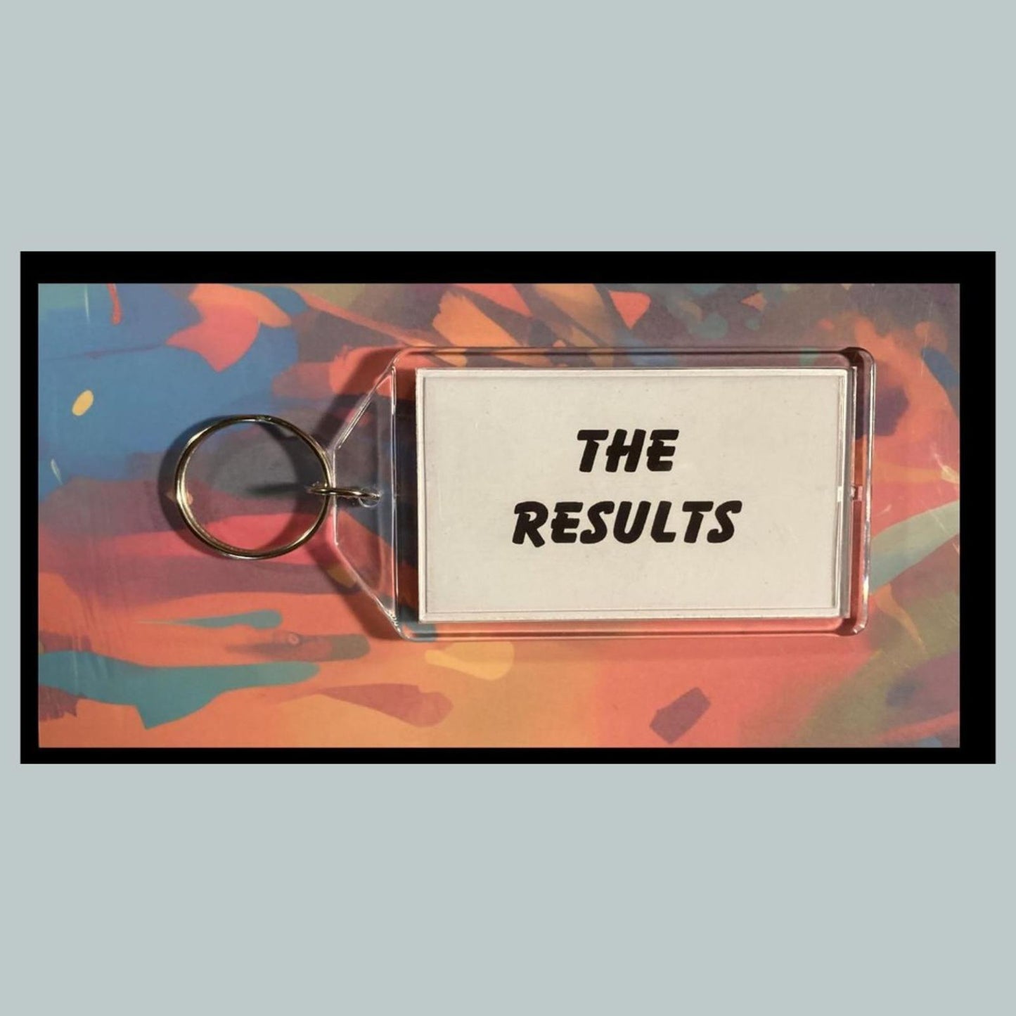 0394 Trump The Results As Expected  Custom Hand Made Keychain-Makes A Great Gift