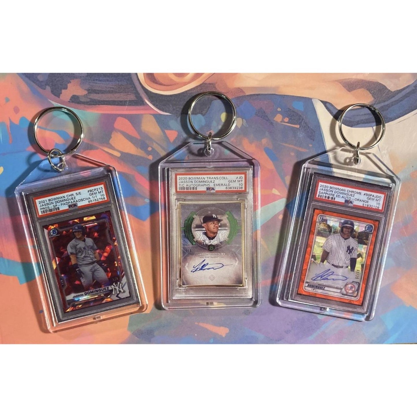 0033b Jasson Dominguez - 3 Pack Bundle - 3 Different Custom Novelty Keychains