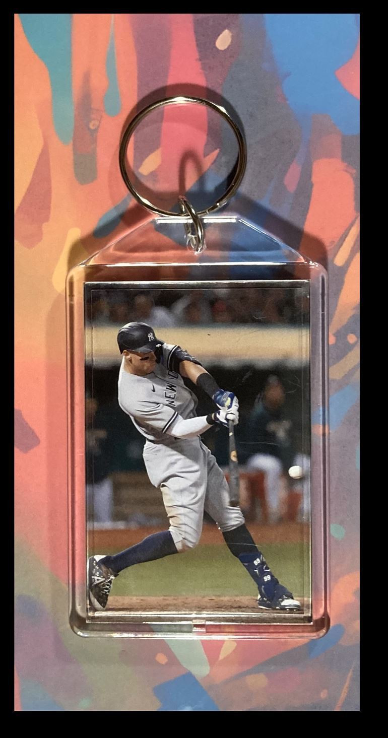 3358 Aaron Judge Hitting Custom Hand Made Keychain-Makes A Great Gift BBL KYC