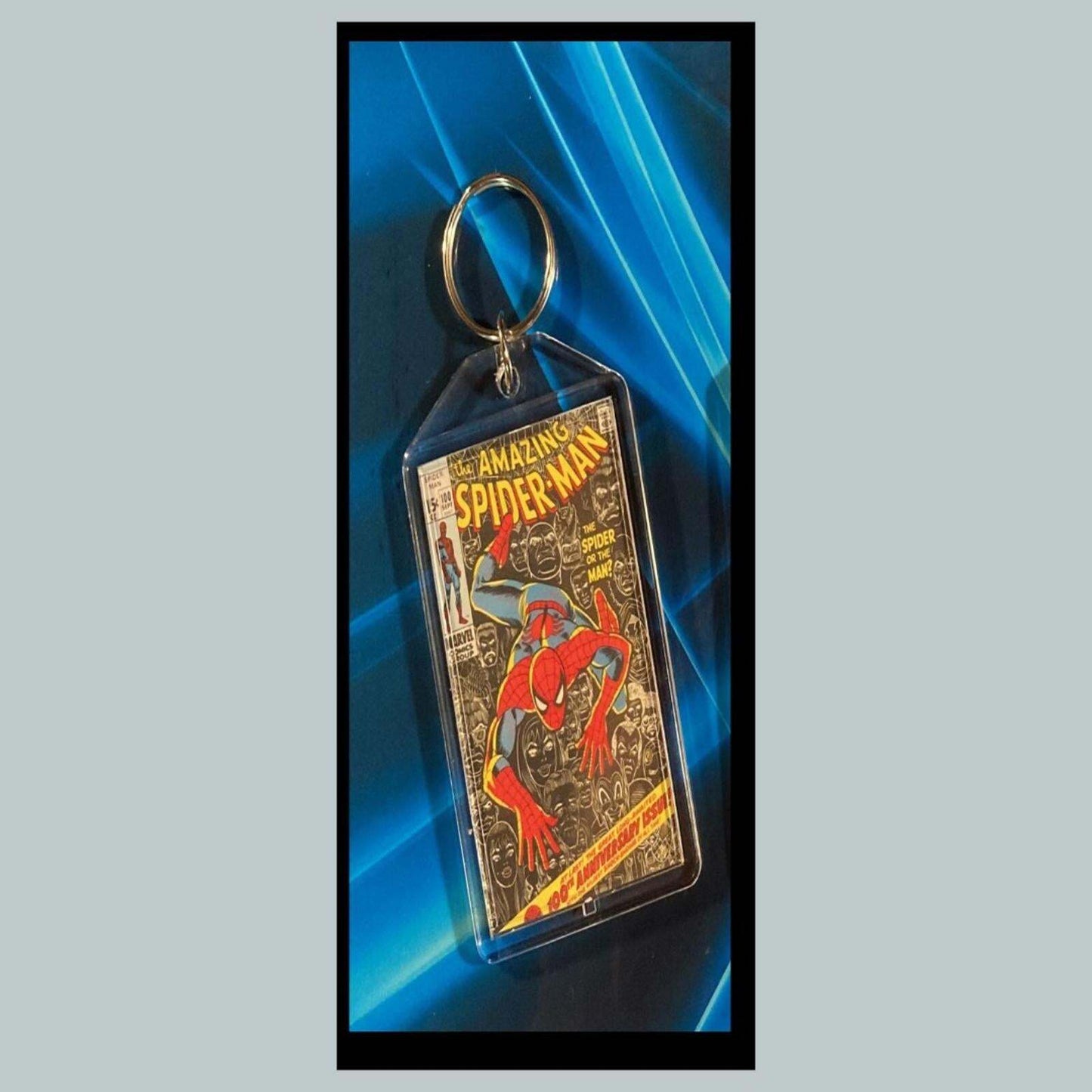 3399 Spider Man May 1971 Classic  Getting Away Custom Made Keychain CMC