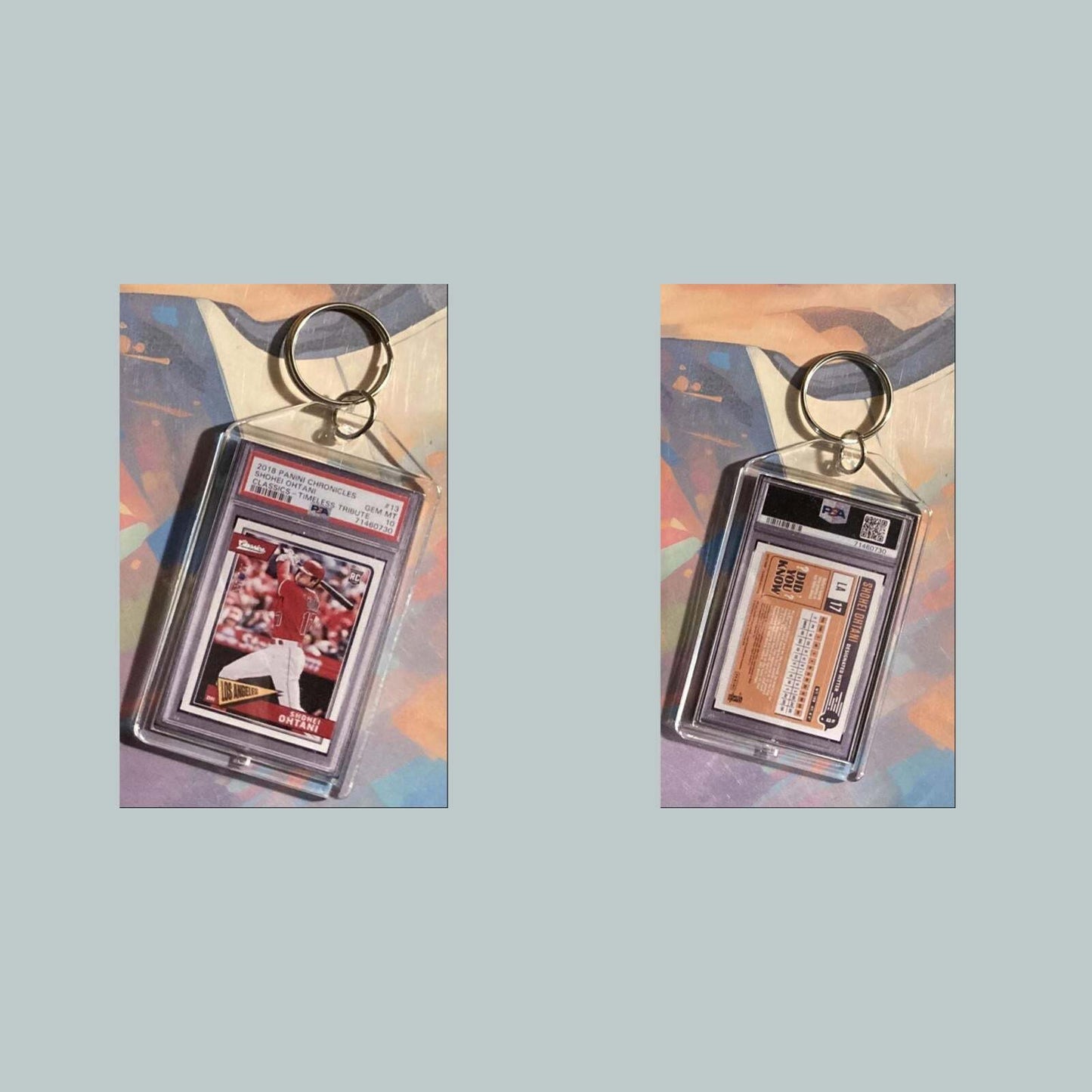 3545 2018 Panini Chronicles Classics Shohei Ohtani Timeless Custom Keychain BBL KYC