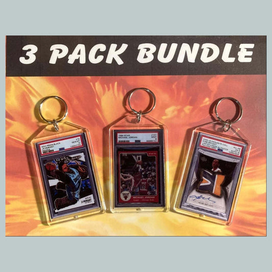 3637B Ja Morant-Jordan-Kobe 3 Pack Custom Hand Made Keychain BKL KYC
