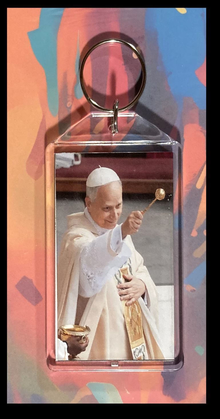 3283 Pope Blessing Custom Hand Made Keychain - Makes A Great Gift KYC MSC