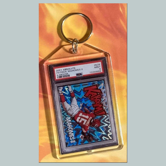 3618 Patrick Mahomes 2021 Panini Absolute Kaboom Custom Keychain FBL