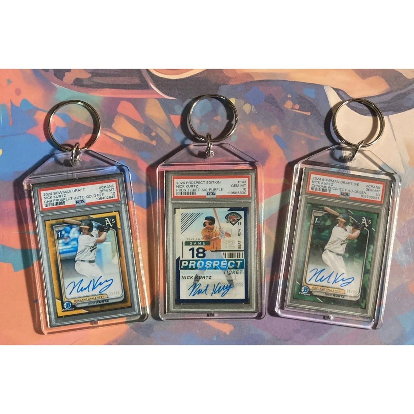 0259b Nick Kurtz 3 Pack Bundle - 3 Different Custom Novelty Keychains - Gift
