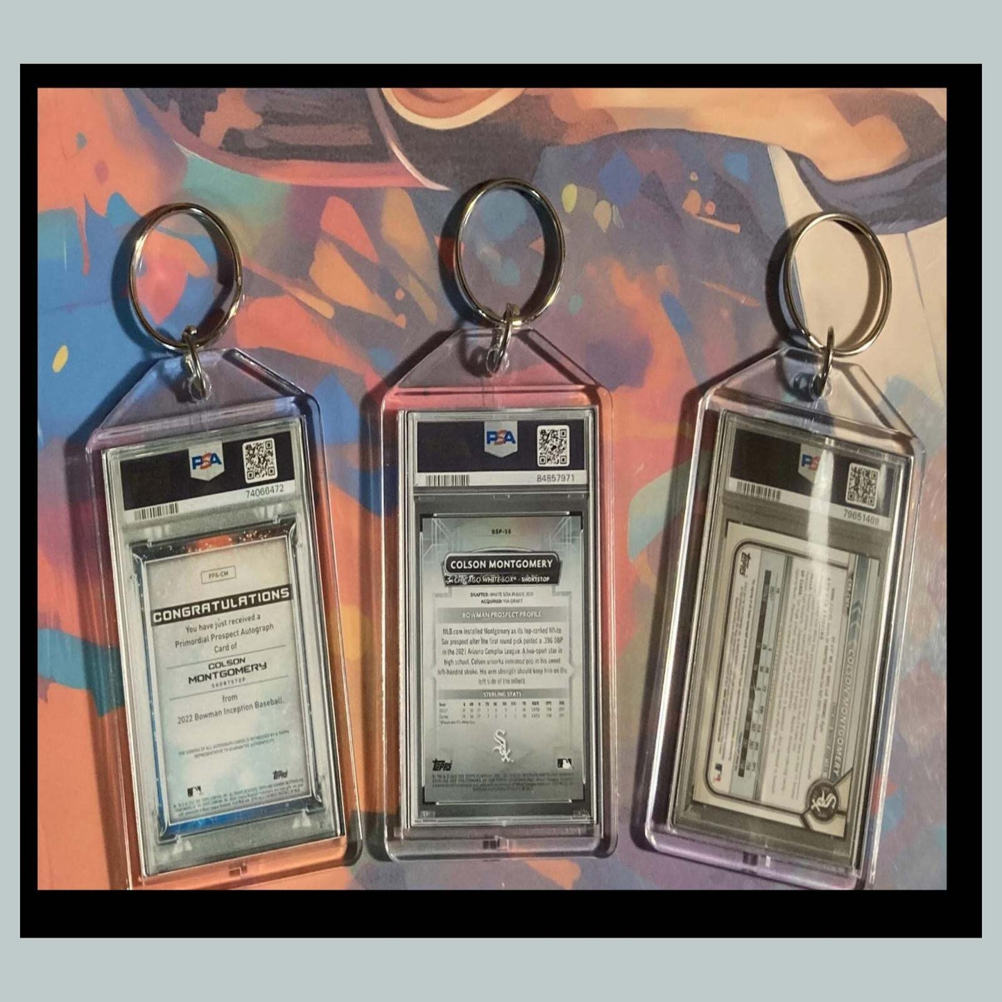 3464B Colson Montgomery 3 Pack Bundle -3 Different Custom Novelty Keychains-Gift BBL KYC