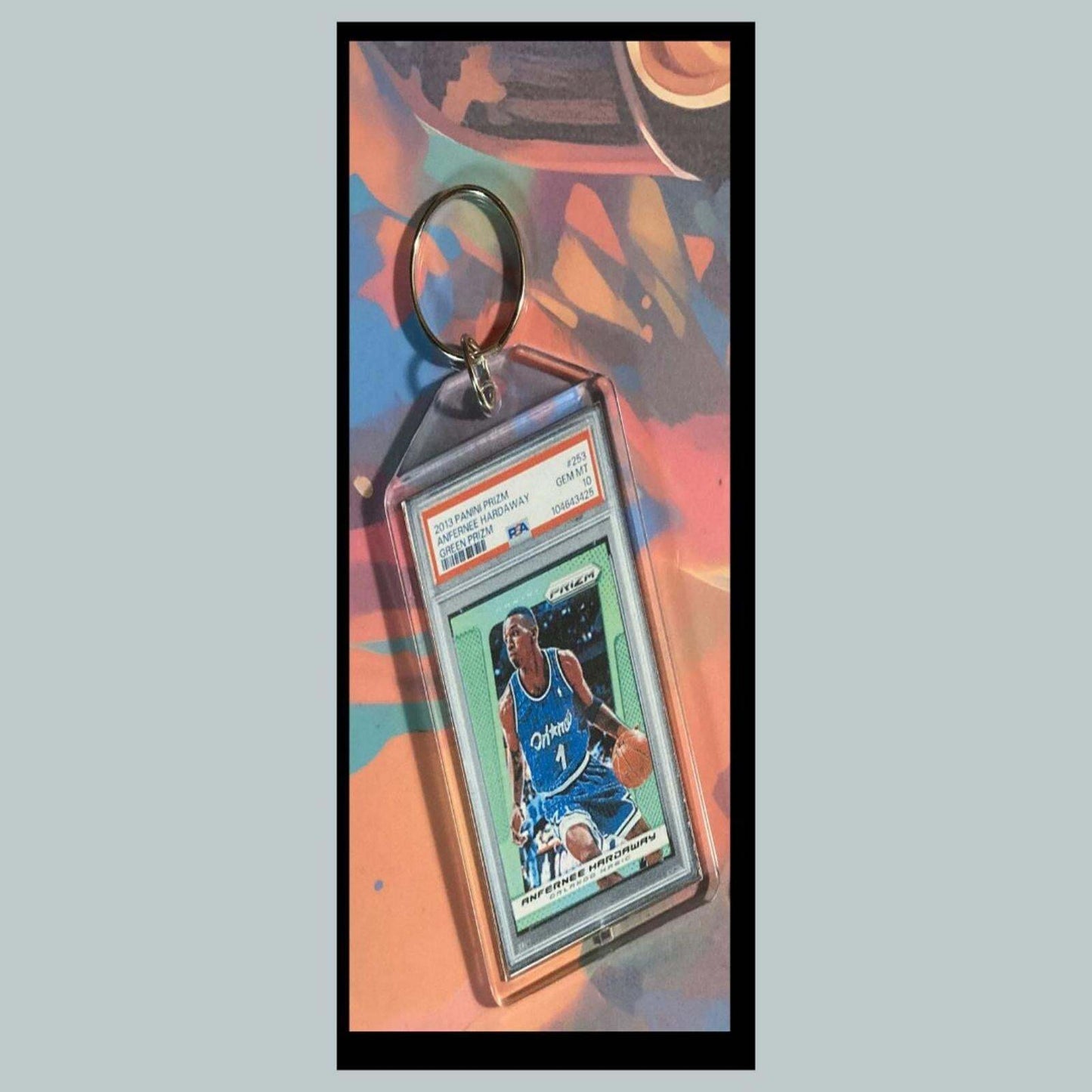 3414 Penny Hardaway 2013 Panini Prizm Green Custom Hand Made Novelty Keychain BKL KYC