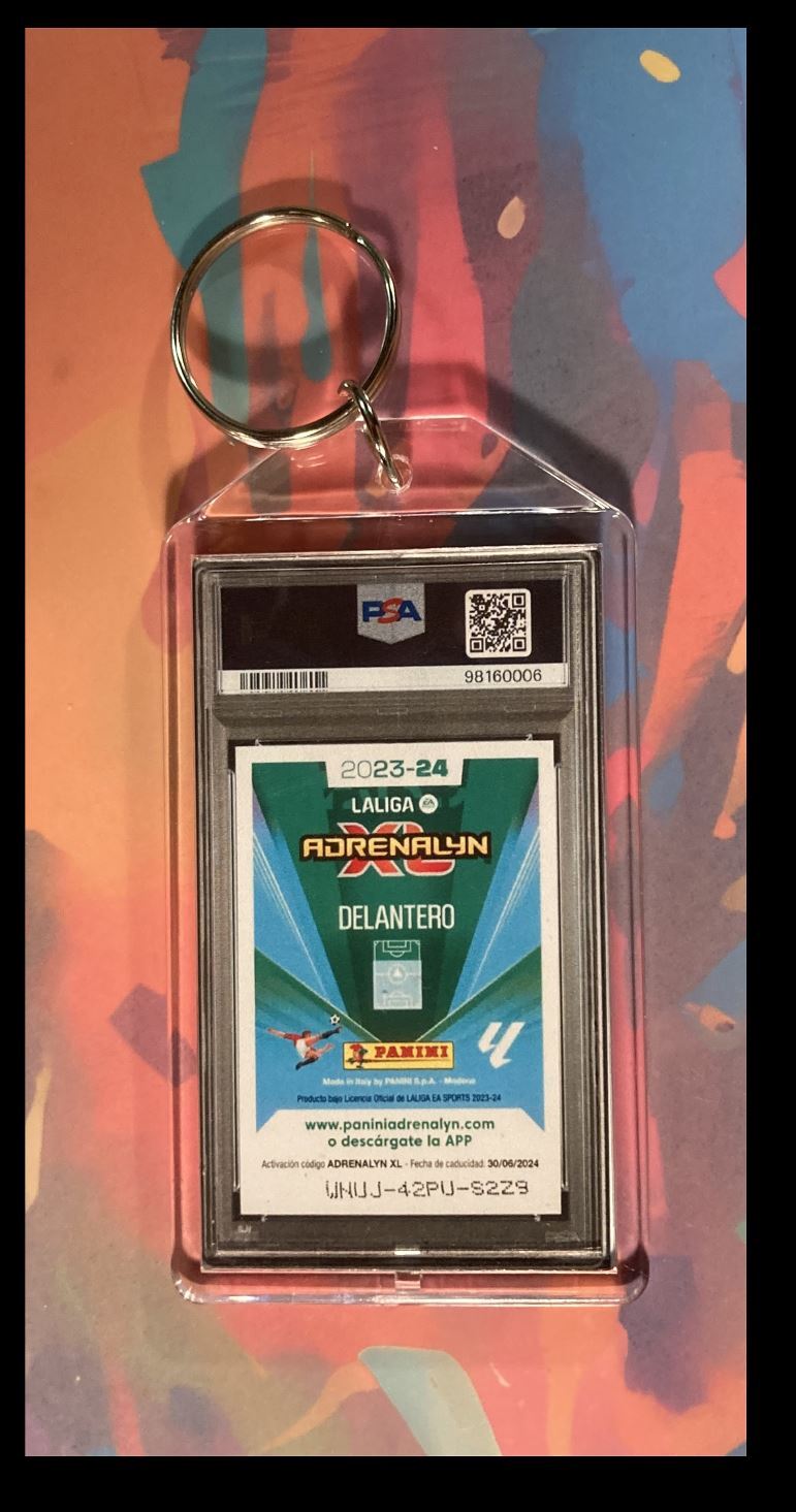 3014 Lamine Yamal  2023 Adrenalyn XL Laliga PSA Style - Custom Keychain-Gift KYC MSC