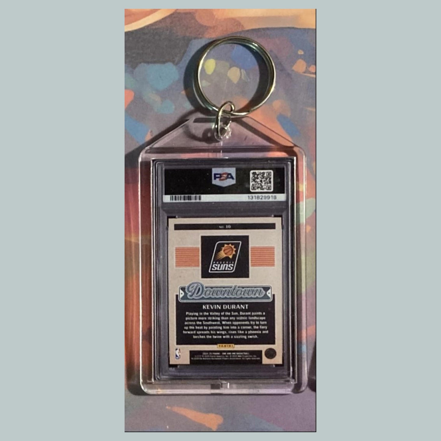 0586 2024 Panini One And One Kevin Durant Downtown Custom Keychain A Great Gift