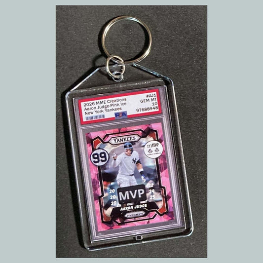 3795 Aaron Judge Pink Ice Mockup Custom Hand Made Keychain BBL KYC
