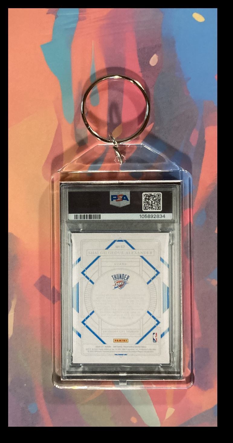 3060 Shai Gilgeous-Alexander 2020 Panini Nat Treaures Auto Keychain BKL KYC