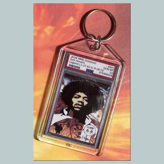 3743 Jimi Hendrix Mockup Custom Hand Made Novelty Keychain MSC KYC