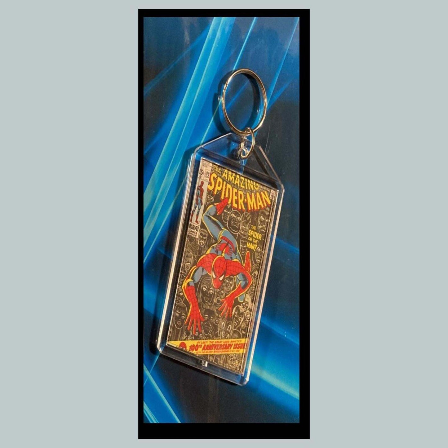 3392 Spider Man June 1973 Classic  Turning Point Custom Keychain CMC