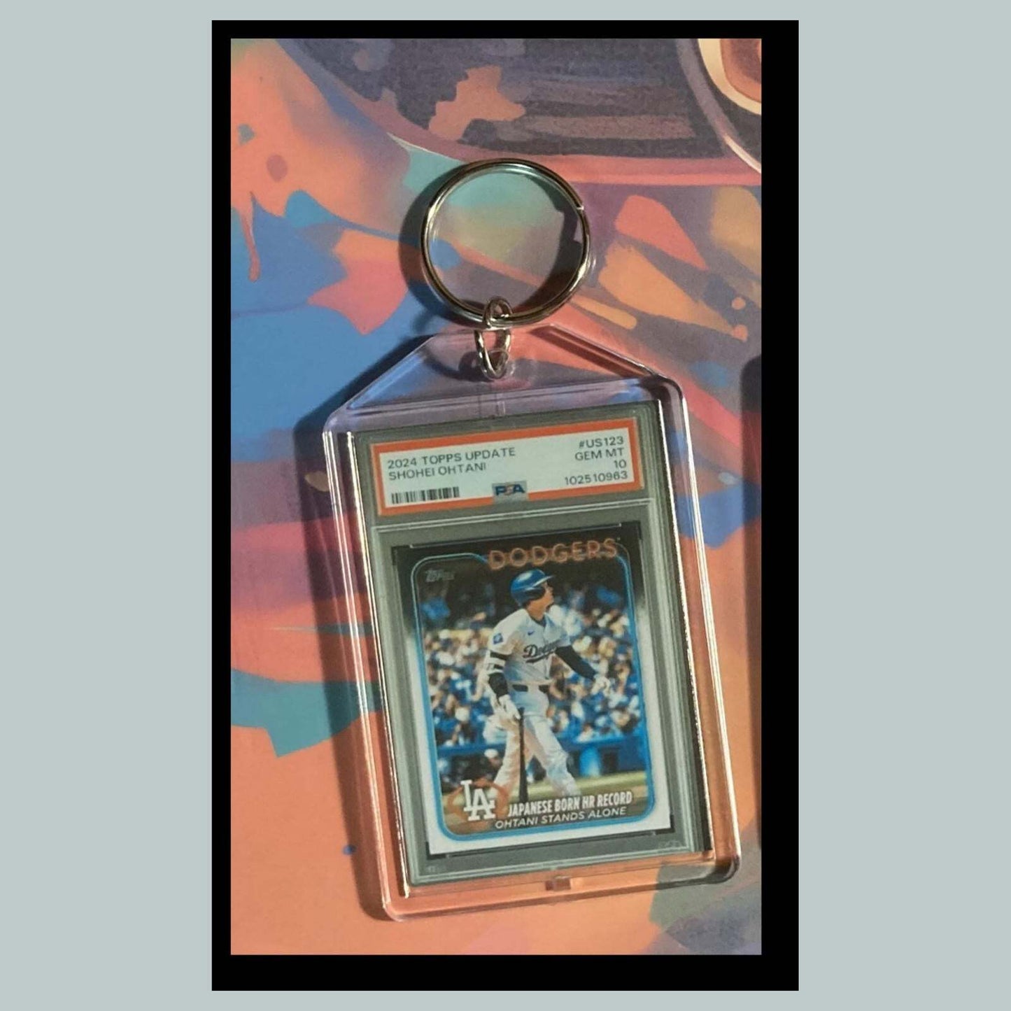 3488 SO 2024 Update Japanese Born HR Record Keychain BBL KYC