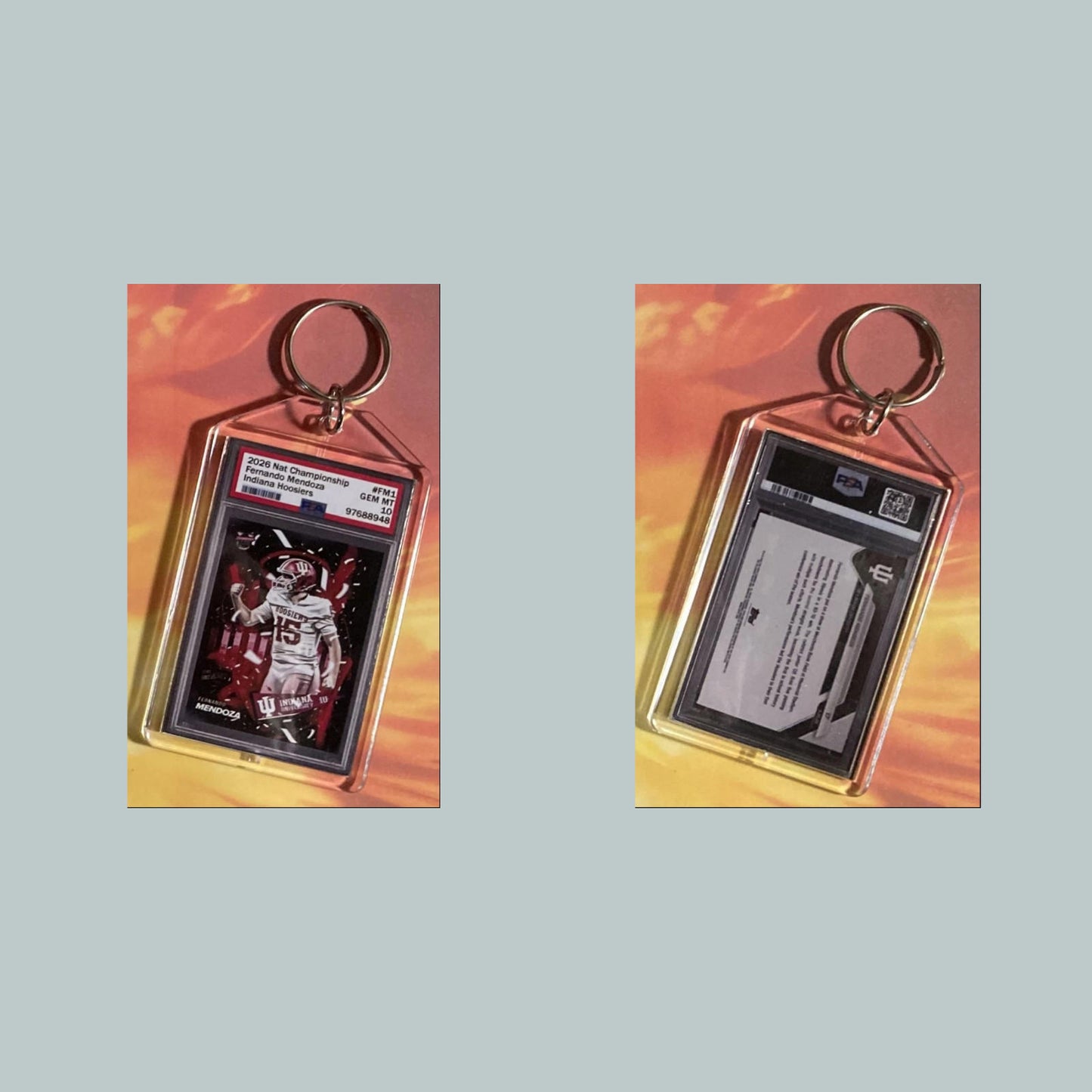 0771 Fernando Mendoza 2026 Nat Championship Mockup Custom Hand Made Keychain