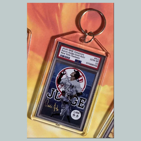3749 Aaron Judge Gold Auto Mockup Custom Hand Made Novelty Keychain BBL KYC