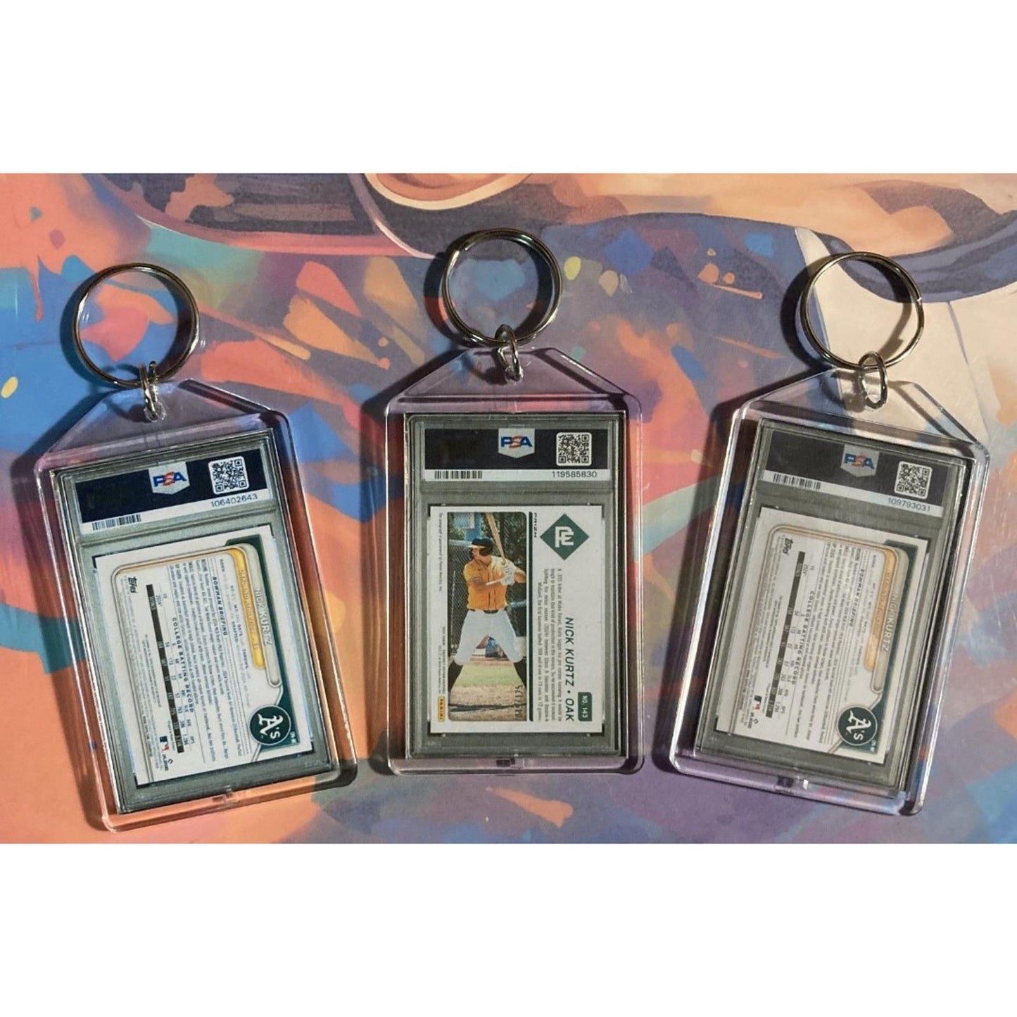 0259b Nick Kurtz 3 Pack Bundle - 3 Different Custom Novelty Keychains - Gift