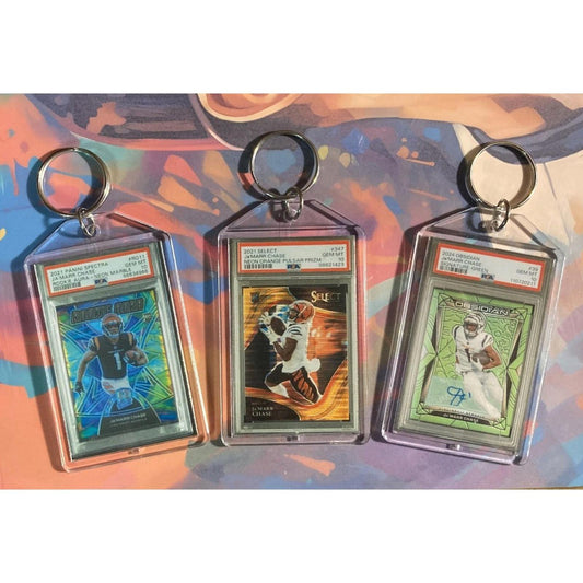 3271B Ja'Marr Chase - 3 Pack Bundle 3 Different Custom Novelty Keychains-Gift FBL