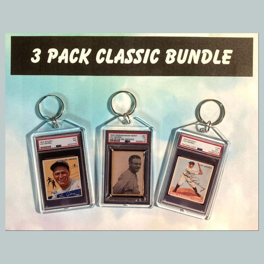 3636B Lou Gehrig 3 Pack Bundle Goudry Custom Hand Made Keychains BBL KYC