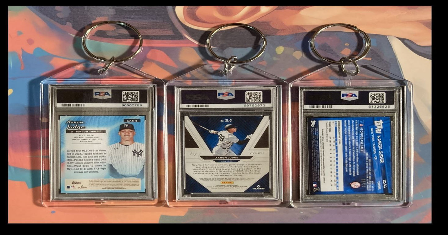 3139B Aaron Judge  3 Pack Bundle 3 Different Custom Novelty Keychains BBL KYC